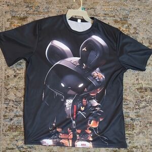 Super Comfy Casual Black 3XL Mens Graphic T-Shirt